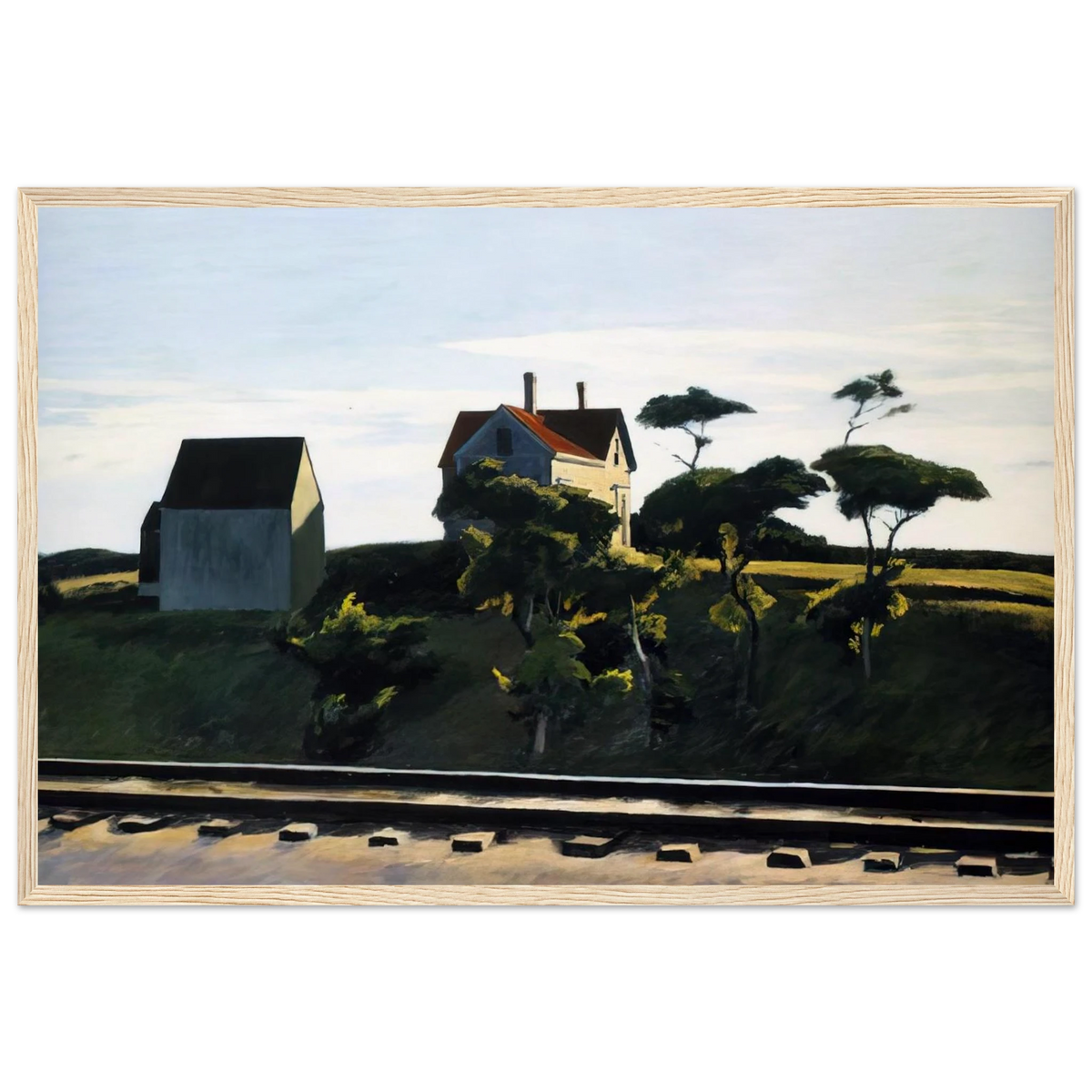 New York, New Haven and Hartford Framed Poster | Edward Hopper Framed Prints Wall Art | Edward Hopper Print