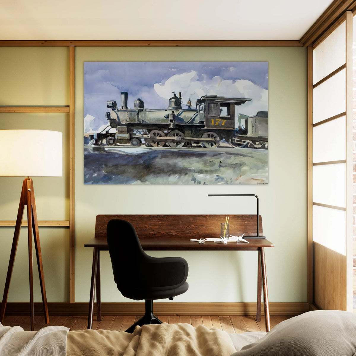 D. and R. G. Locomotive Poster | Edward Hopper Poster | Edward Hopper Print