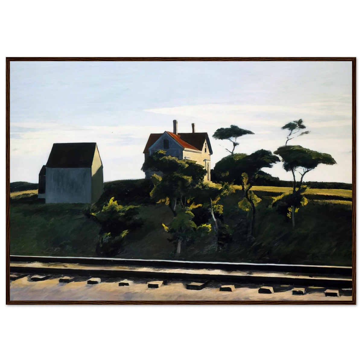 New York, New Haven and Hartford Framed Poster | Edward Hopper Framed Prints Wall Art | Edward Hopper Print