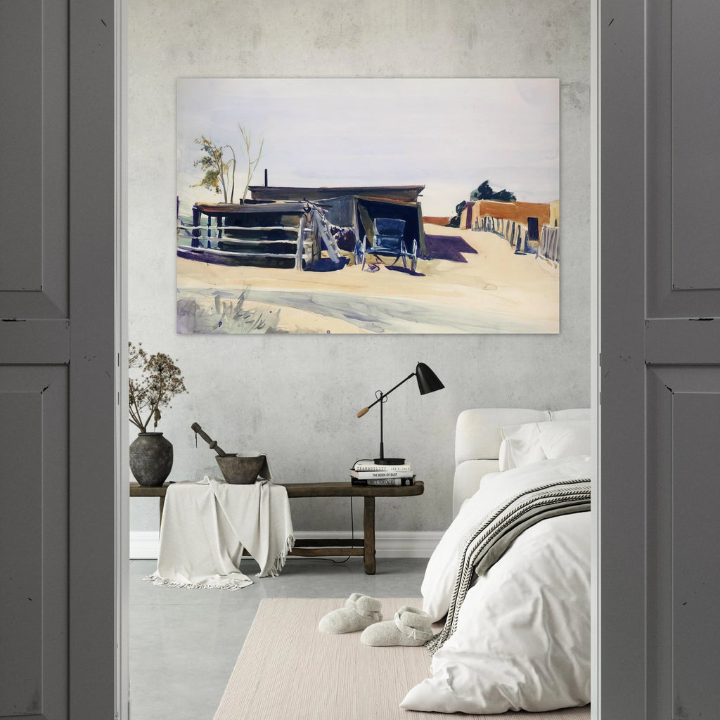 Adobes and Shed, New Mexico Poster | Edward Hopper Poster | Edward Hopper Print
