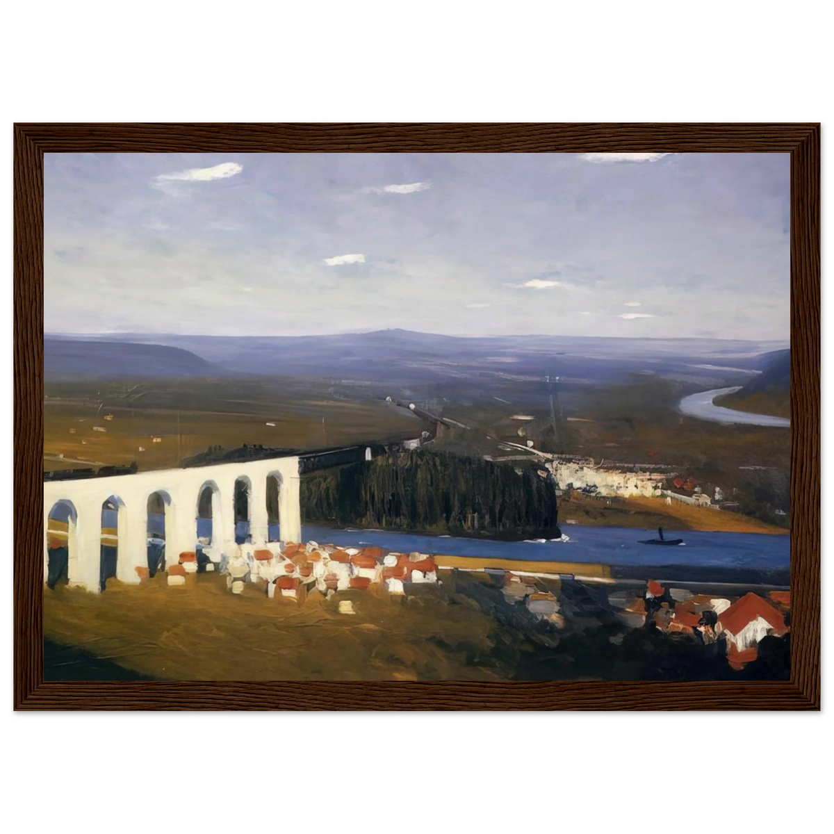 Valley of the Seine Framed Poster | Edward Hopper Framed Prints Wall Art | Edward Hopper Print