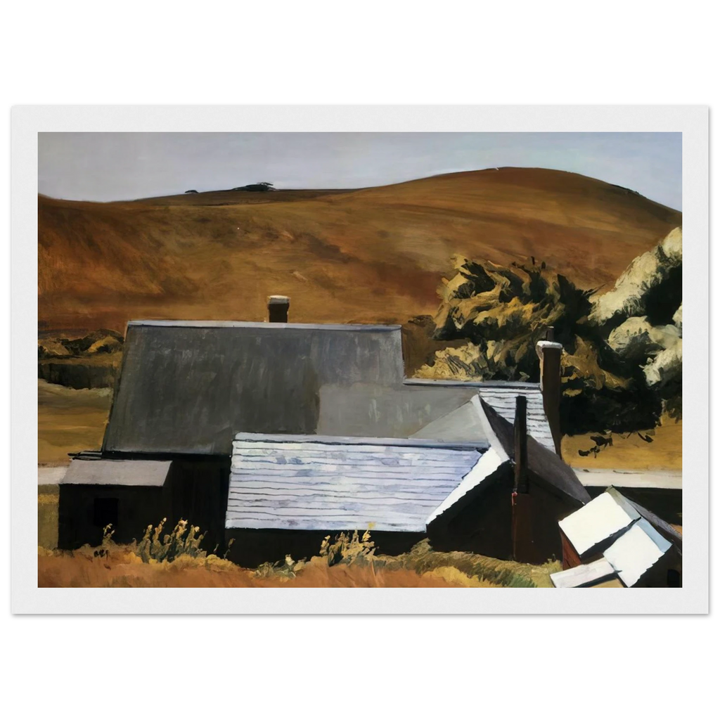 Burly Cobb s House, South Truro Framed Poster | Edward Hopper Framed Prints Wall Art | Edward Hopper Print