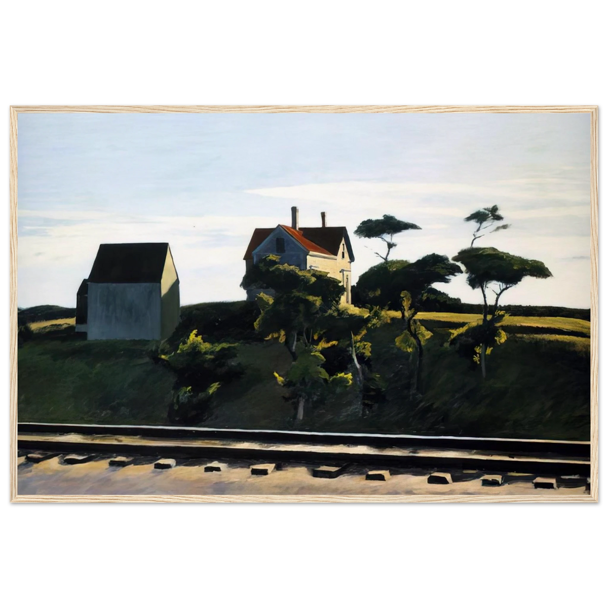 New York, New Haven and Hartford Framed Poster | Edward Hopper Framed Prints Wall Art | Edward Hopper Print