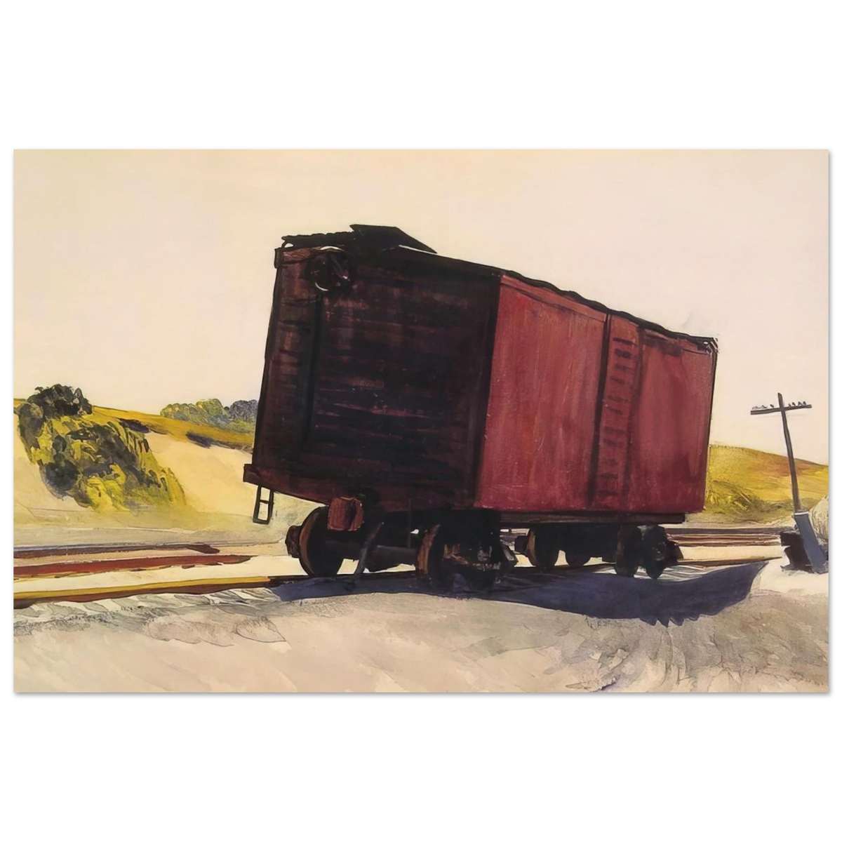 Freight Car at Truro Poster | Edward Hopper Poster | Edward Hopper Print