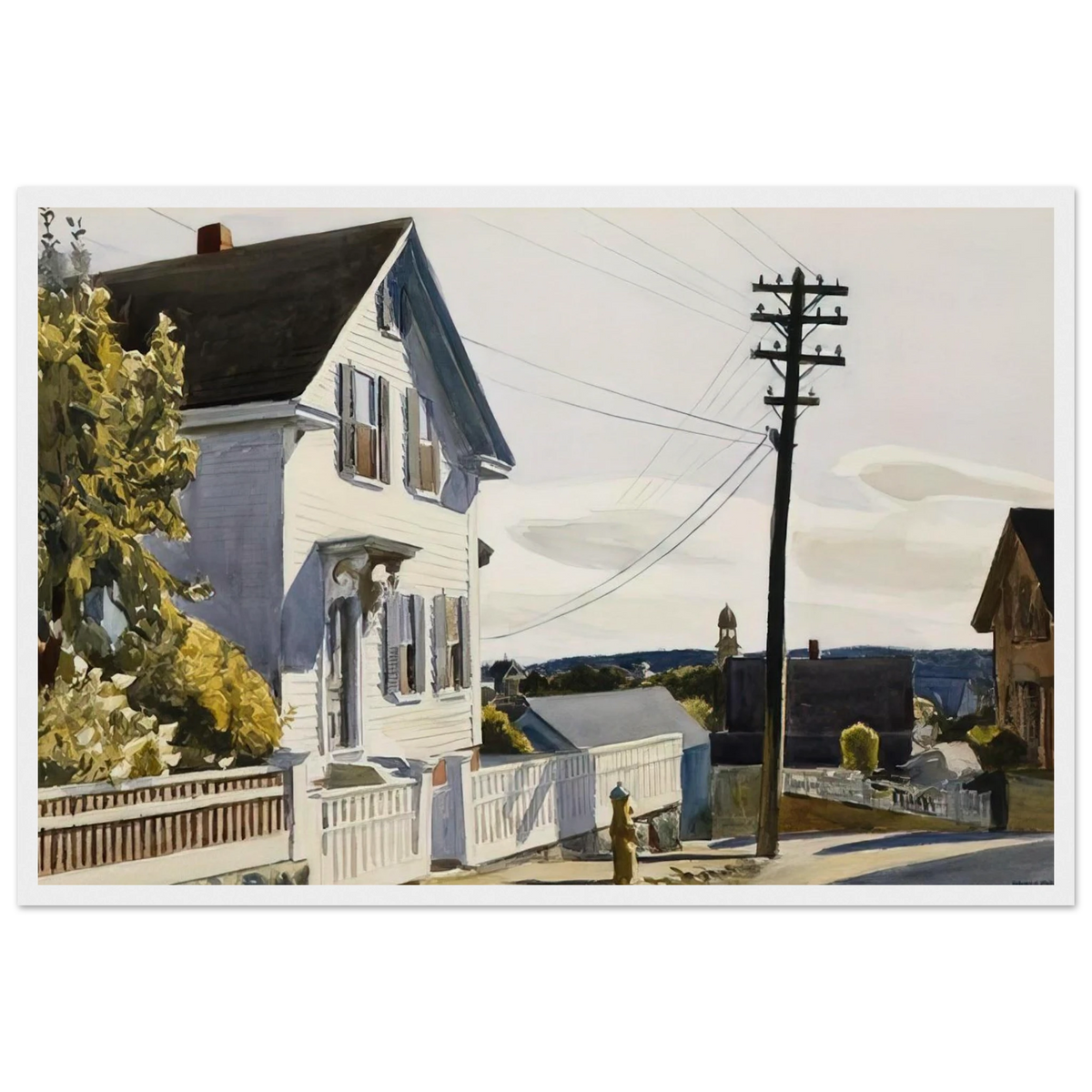 Adam s House Framed Poster | Edward Hopper Framed Prints Wall Art | Edward Hopper Print
