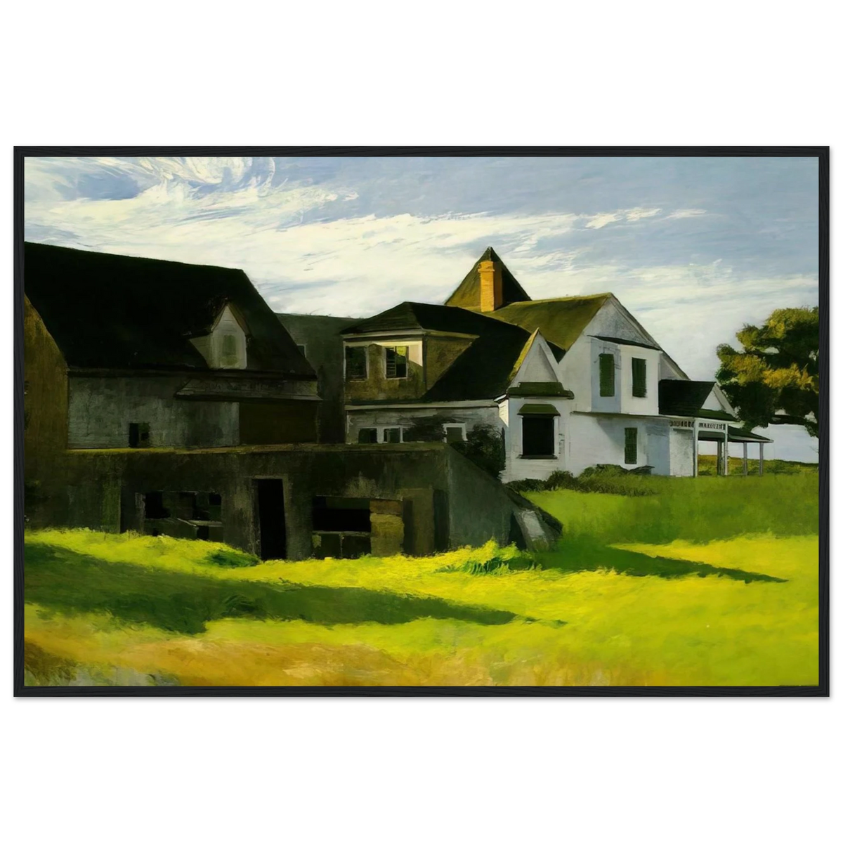 Cape Cod Afternoon Framed Poster | Edward Hopper Framed Prints Wall Art | Edward Hopper Print