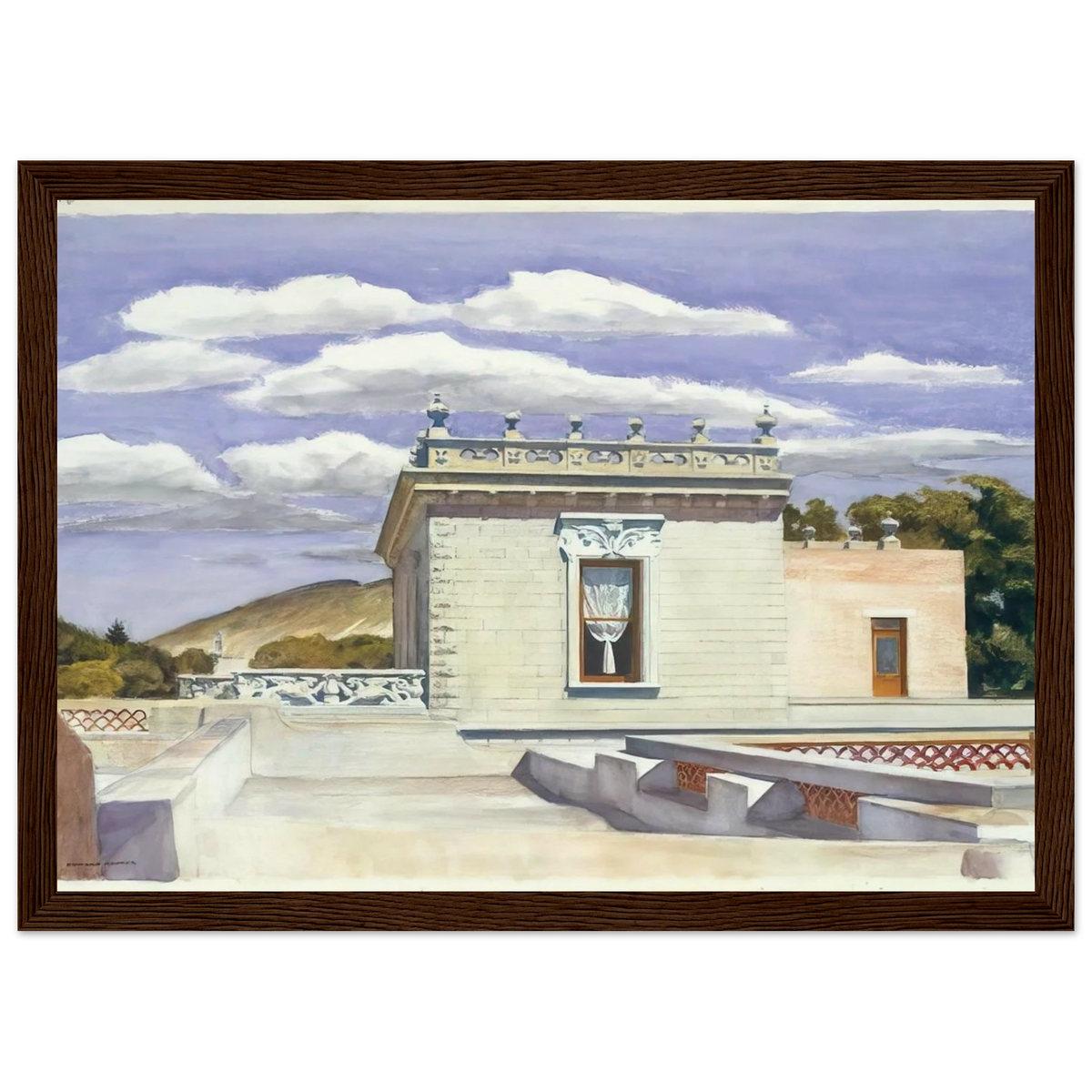 Saltillo Mansion Framed Poster | Edward Hopper Framed Prints Wall Art | Edward Hopper Print
