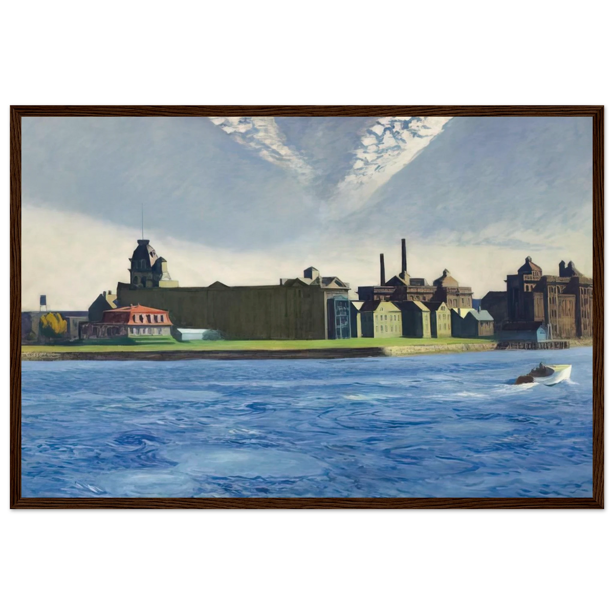 Blackwell s Island Framed Poster | Edward Hopper Framed Prints Wall Art | Edward Hopper Print