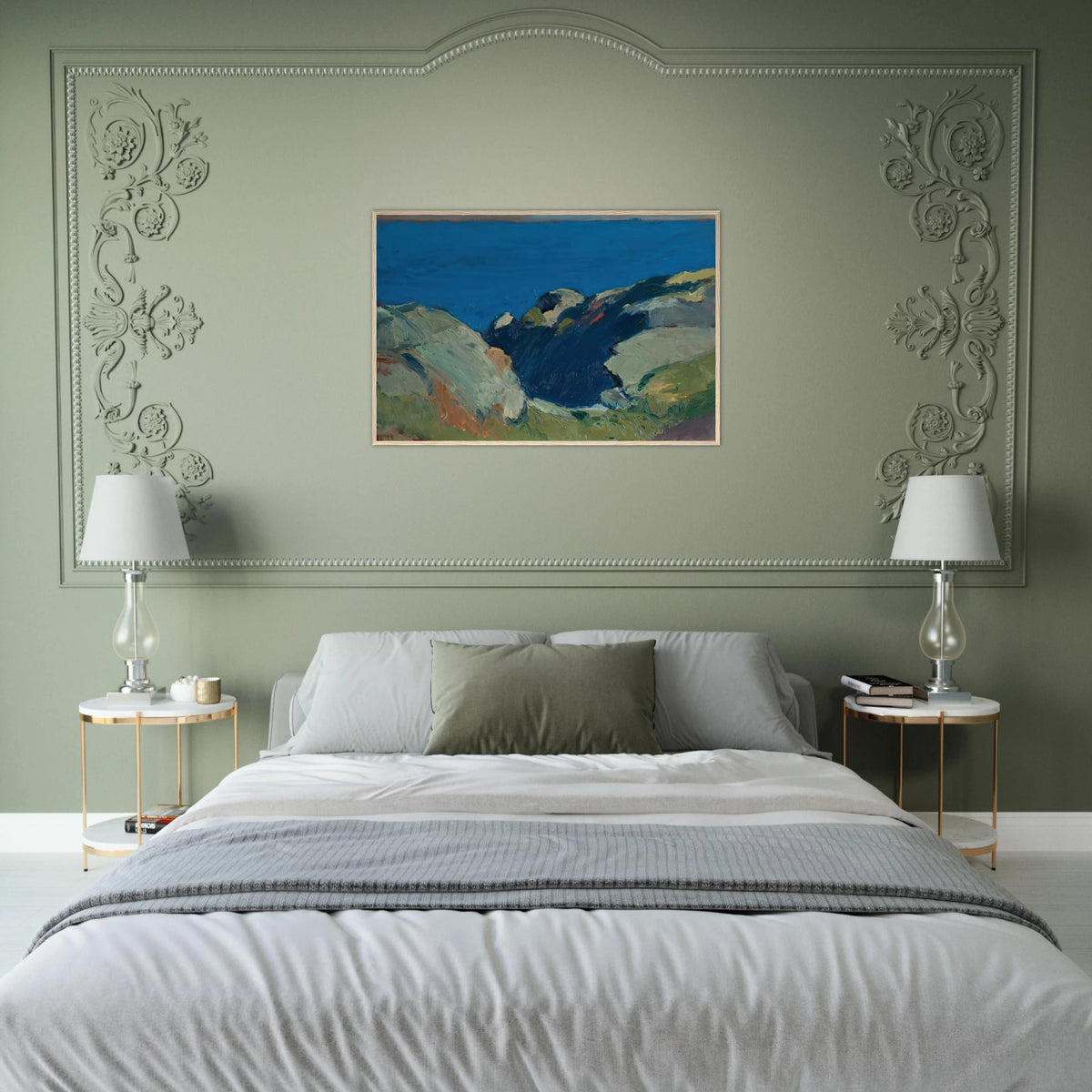 Rocks and Sea Framed Poster | Edward Hopper Framed Prints Wall Art | Edward Hopper Print