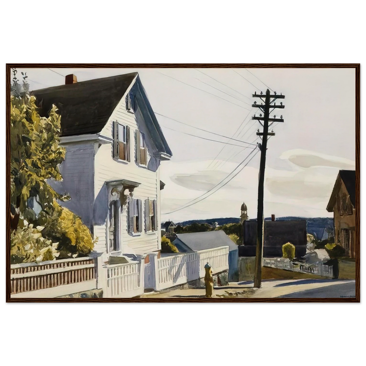 Adam s House Framed Poster | Edward Hopper Framed Prints Wall Art | Edward Hopper Print
