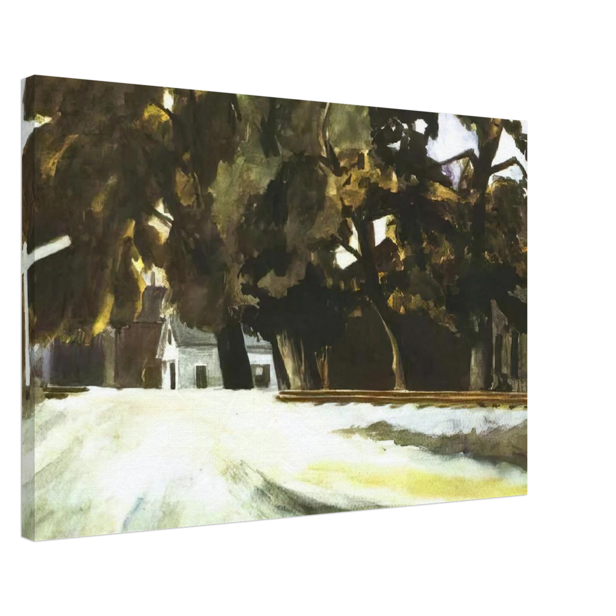 Railroad Crossing Canvas | Edward Hopper Canvas | Edward Hopper Print