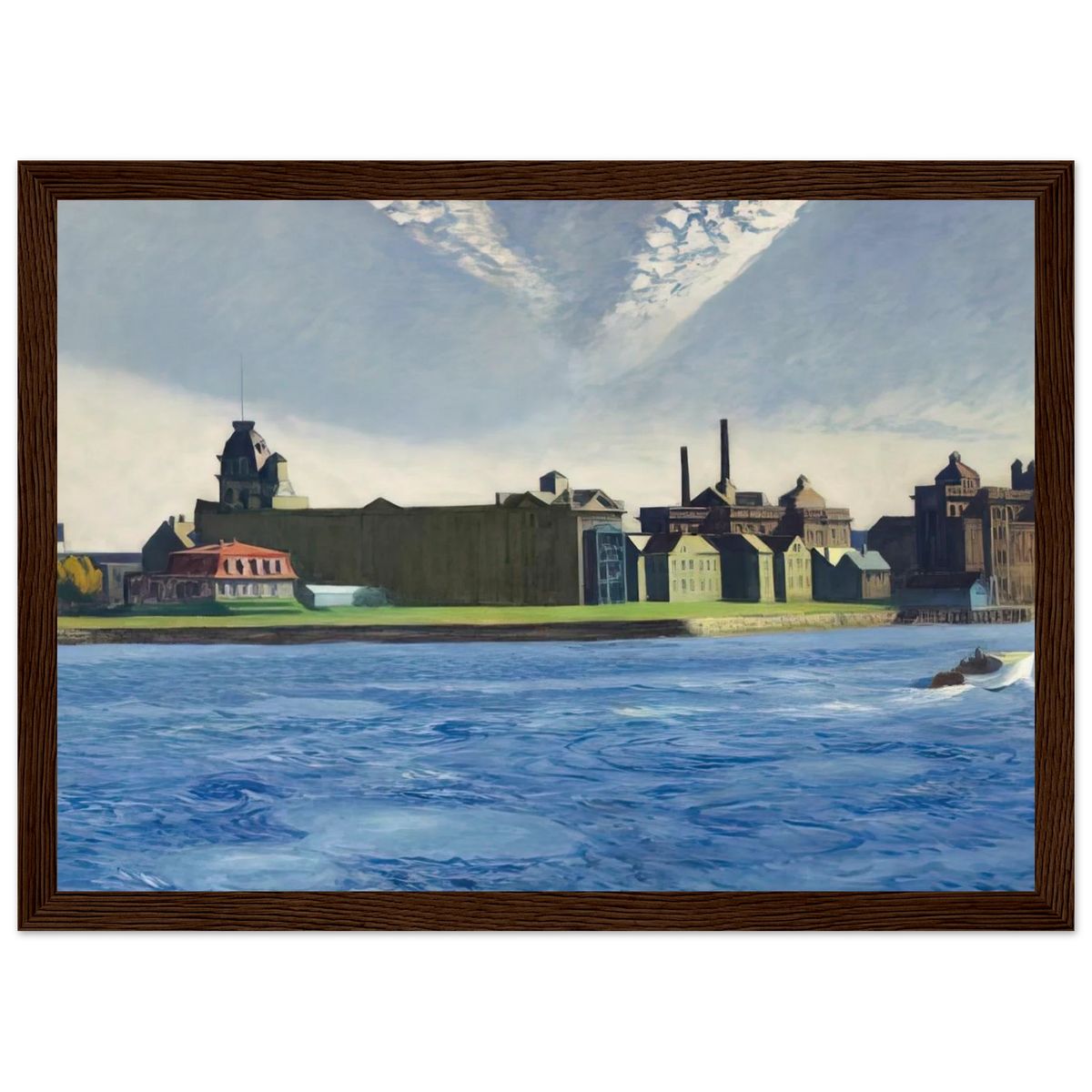 Blackwell s Island Framed Poster | Edward Hopper Framed Prints Wall Art | Edward Hopper Print