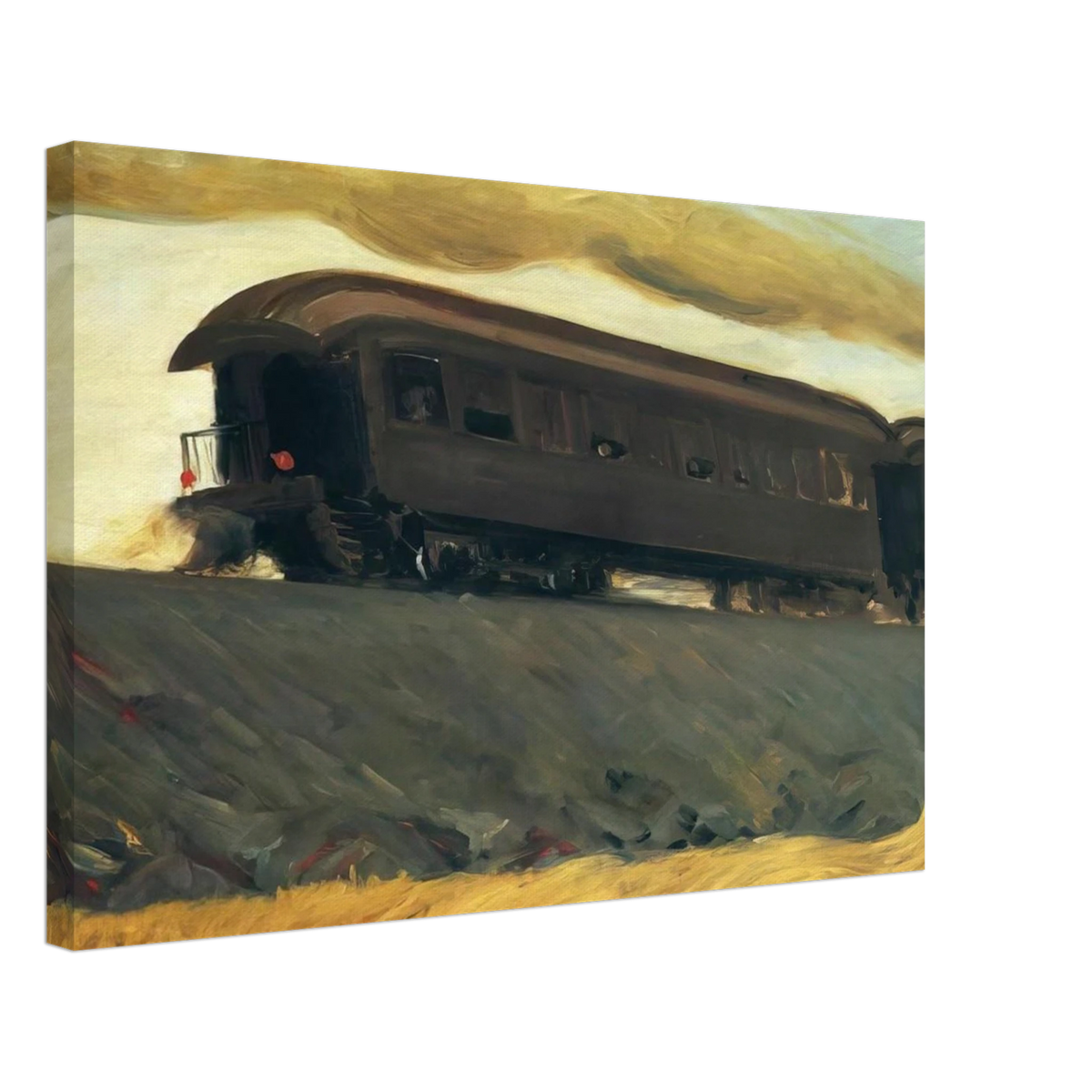 Railroad Train Canvas | Edward Hopper Canvas | Edward Hopper Print