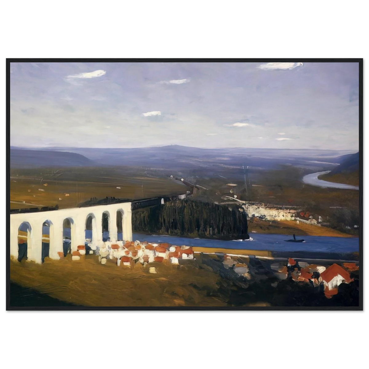 Valley of the Seine Framed Poster | Edward Hopper Framed Prints Wall Art | Edward Hopper Print