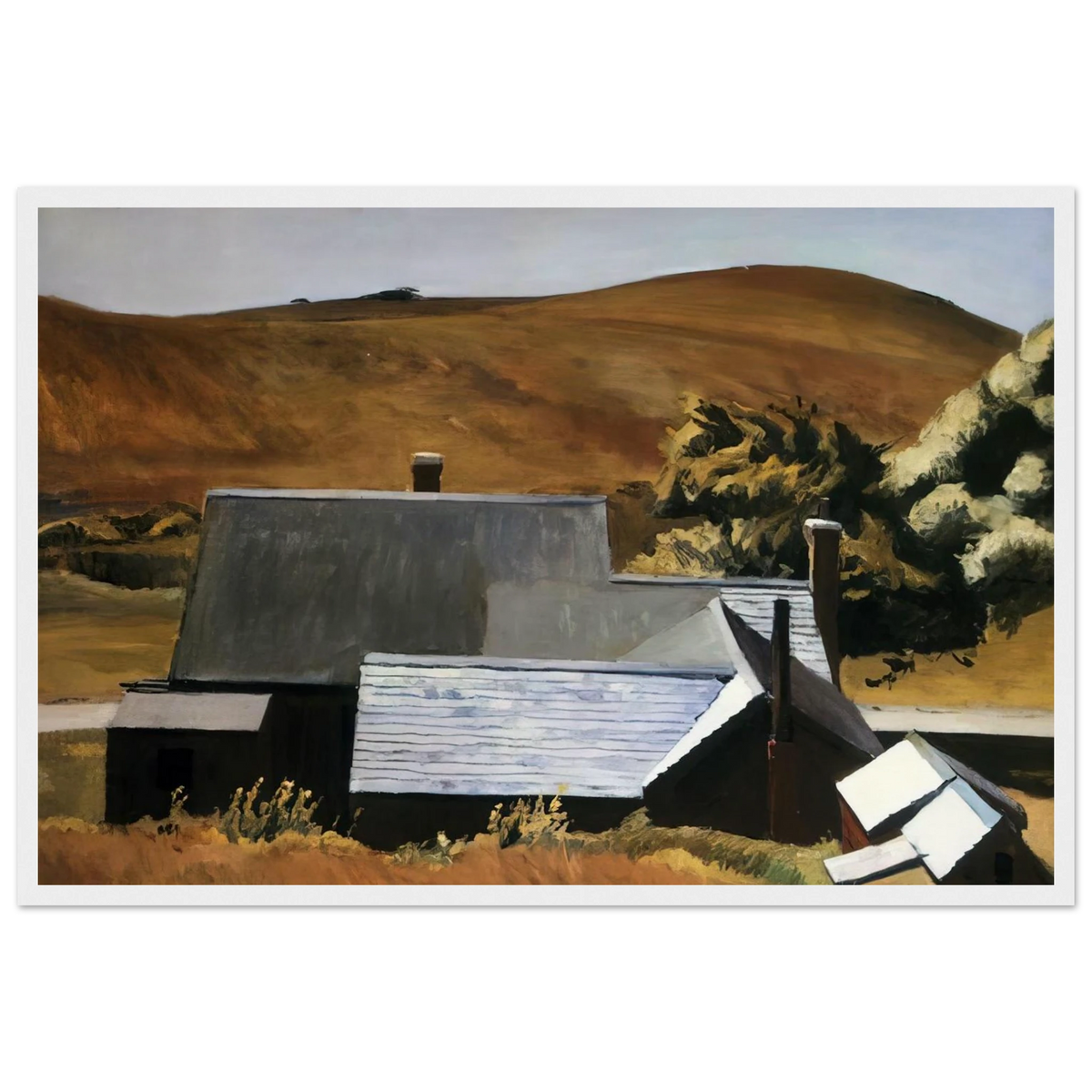 Burly Cobb s House, South Truro Framed Poster | Edward Hopper Framed Prints Wall Art | Edward Hopper Print