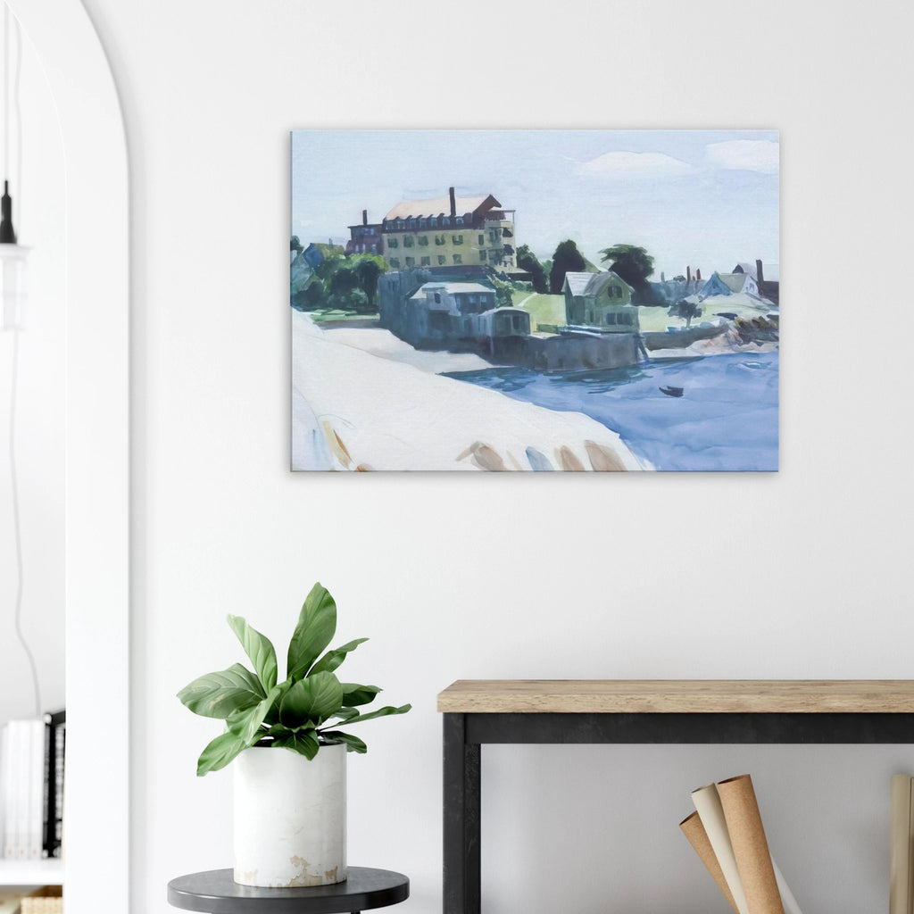 Small Town on Cove Canvas | Edward Hopper Canvas | Edward Hopper Print