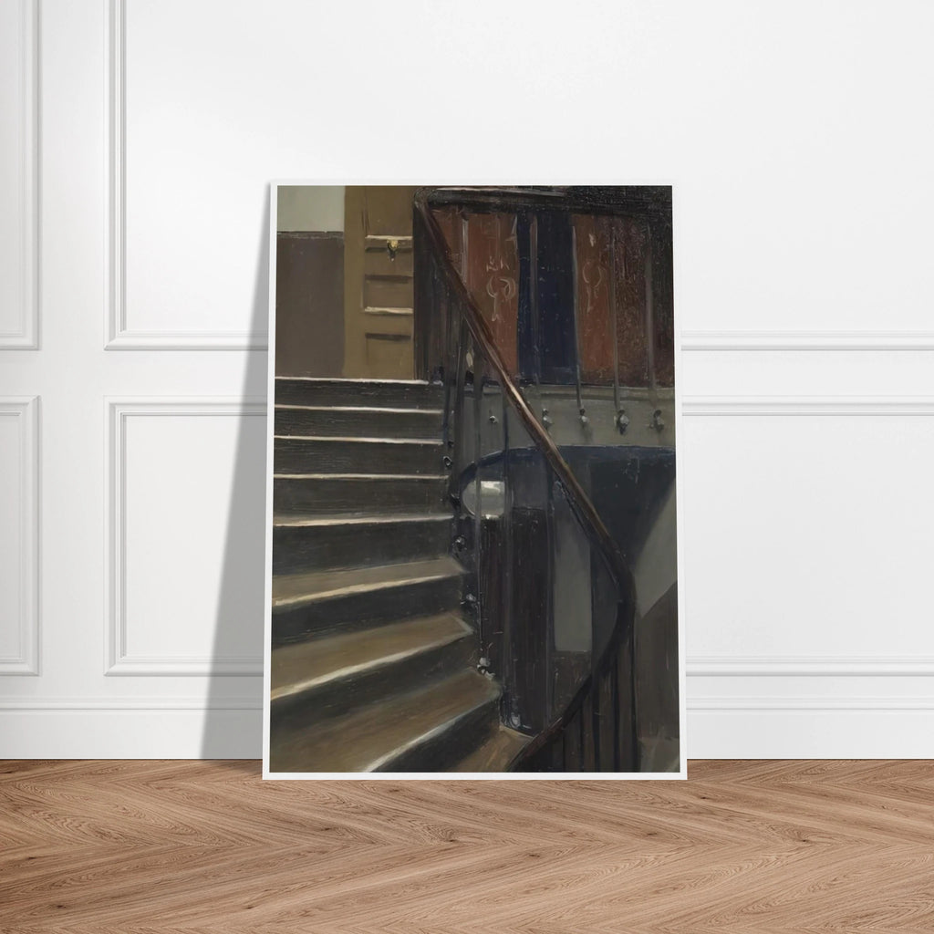 Stairway at 48 rue de Lille, Paris Framed Poster | Edward Hopper Framed Prints Wall Art | Edward Hopper Print
