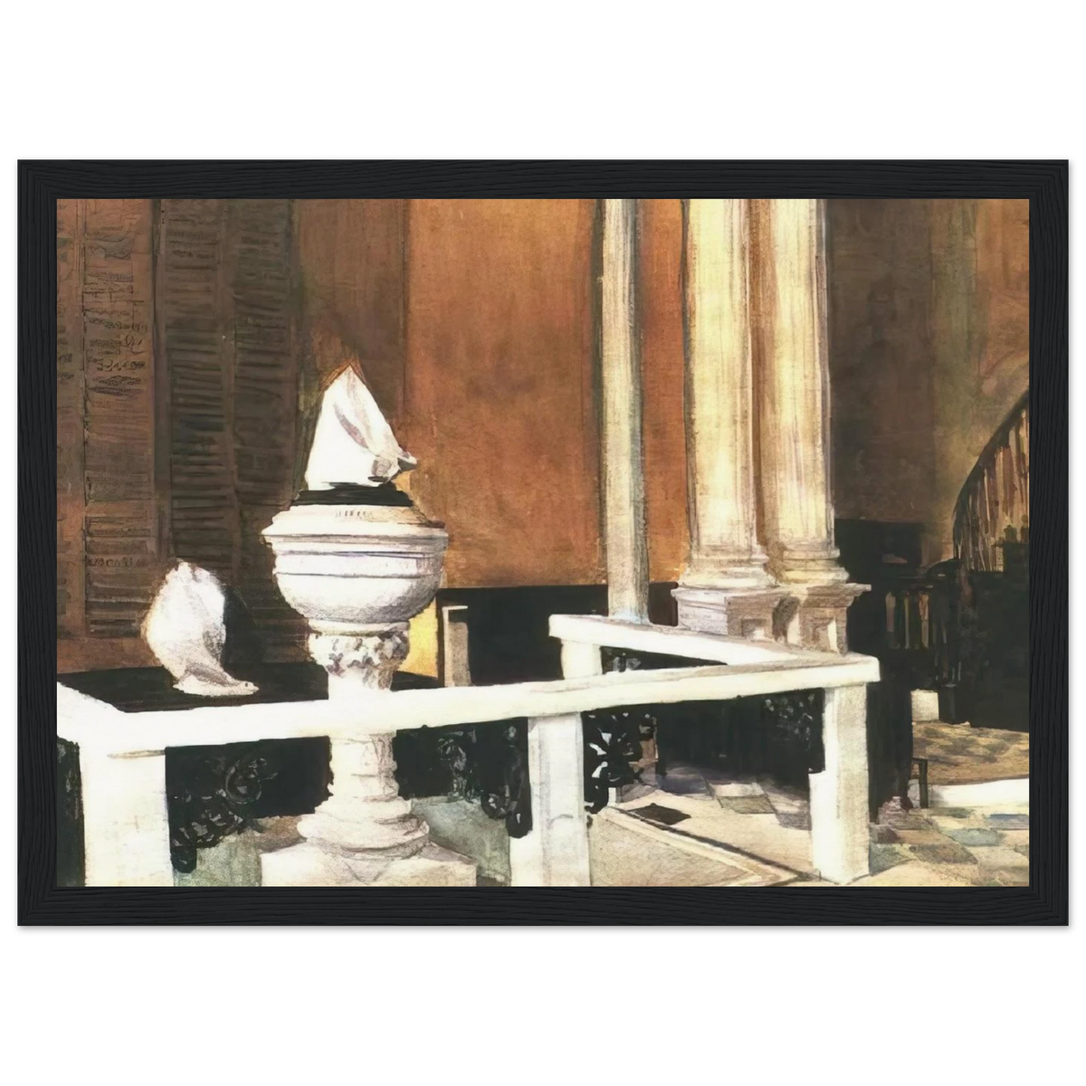 Baptistry of St. John s Framed Poster | Edward Hopper Framed Prints Wall Art | Edward Hopper Print