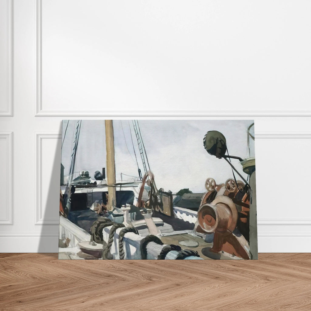 Deck of a Beam Trawler, Gloucester Canvas | Edward Hopper Canvas | Edward Hopper Print