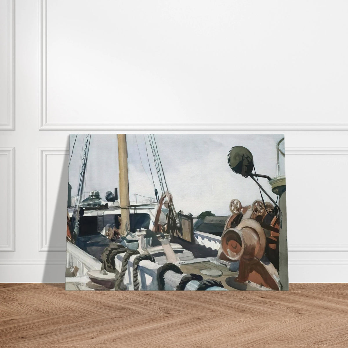 Deck of a Beam Trawler, Gloucester Canvas | Edward Hopper Canvas | Edward Hopper Print