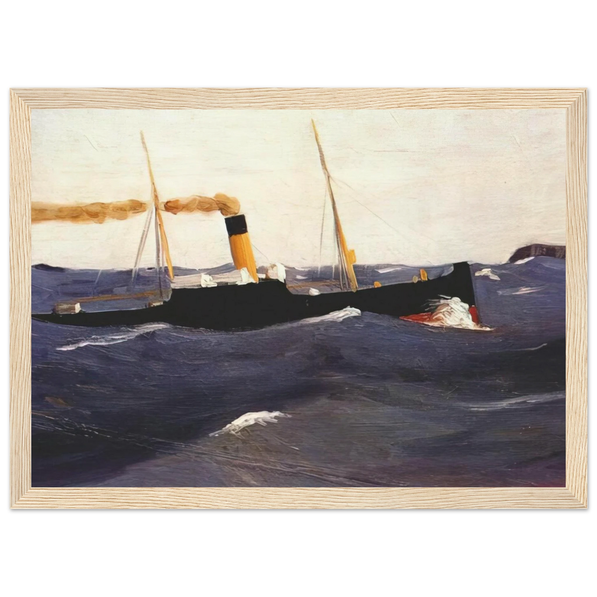 Tramp Steamer Framed Poster | Edward Hopper Framed Prints Wall Art | Edward Hopper Print