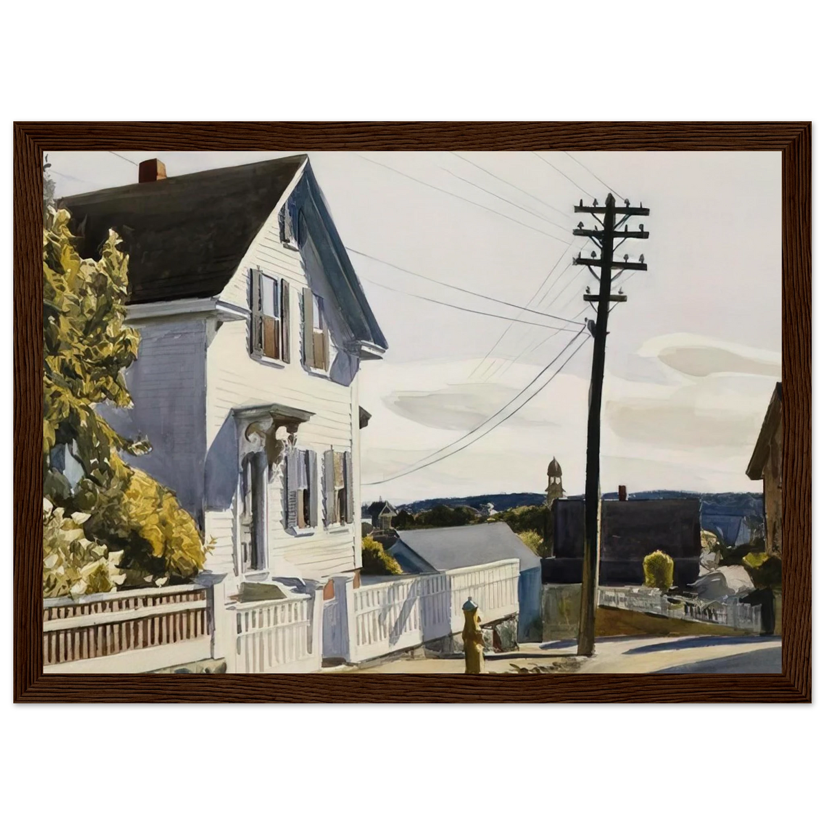 Adam s House Framed Poster | Edward Hopper Framed Prints Wall Art | Edward Hopper Print