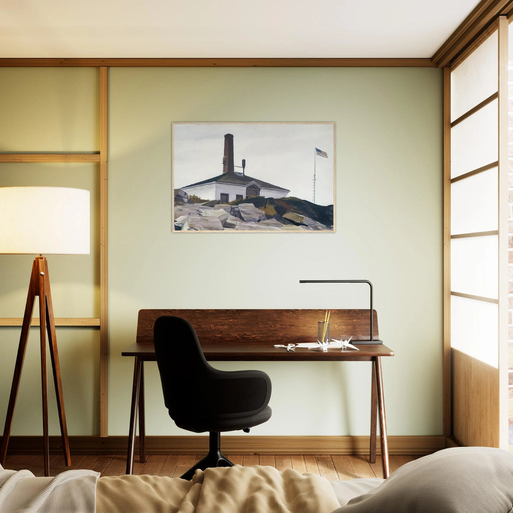 House of the Foghorn, I Framed Poster | Edward Hopper Framed Prints Wall Art | Edward Hopper Print