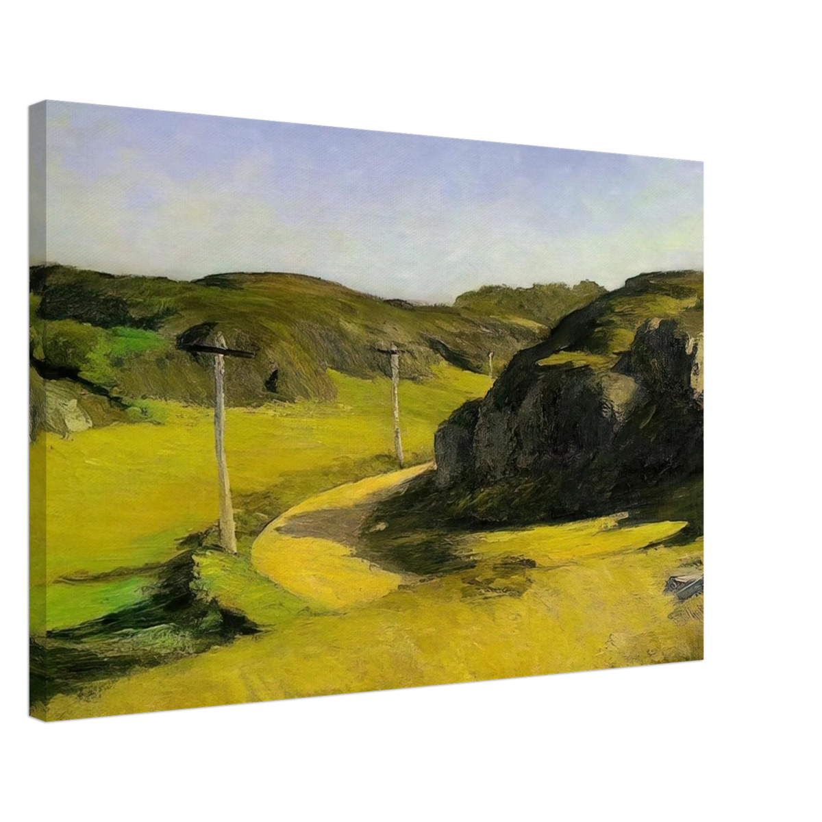 Road in Maine Canvas | Edward Hopper Canvas | Edward Hopper Print