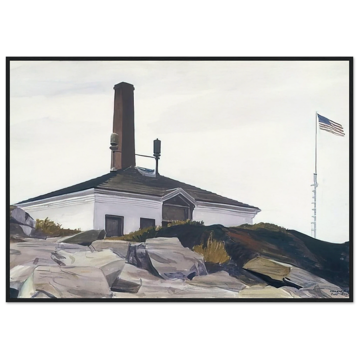 House of the Foghorn, I Framed Poster | Edward Hopper Framed Prints Wall Art | Edward Hopper Print