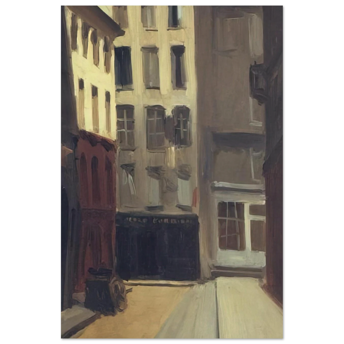 Paris Street Poster | Edward Hopper Poster | Edward Hopper Print