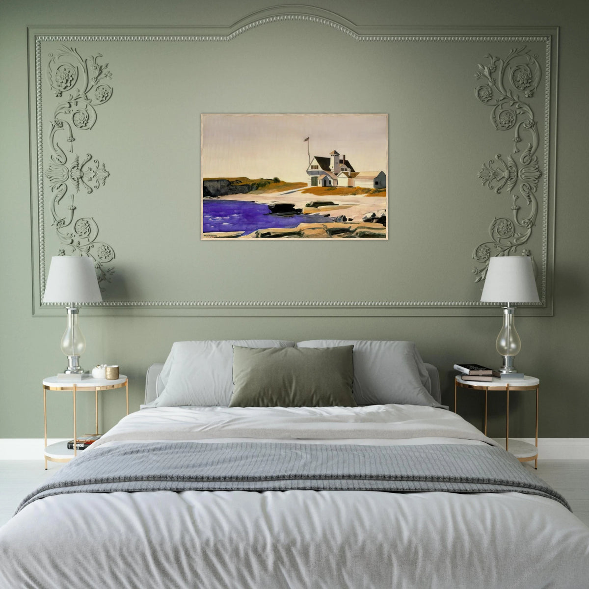 Coast Guard Station, Two Lights, Maine Framed Poster | Edward Hopper Framed Prints Wall Art | Edward Hopper Print