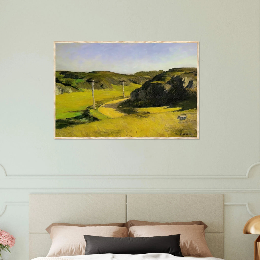 Road in Maine Framed Poster | Edward Hopper Framed Prints Wall Art | Edward Hopper Print
