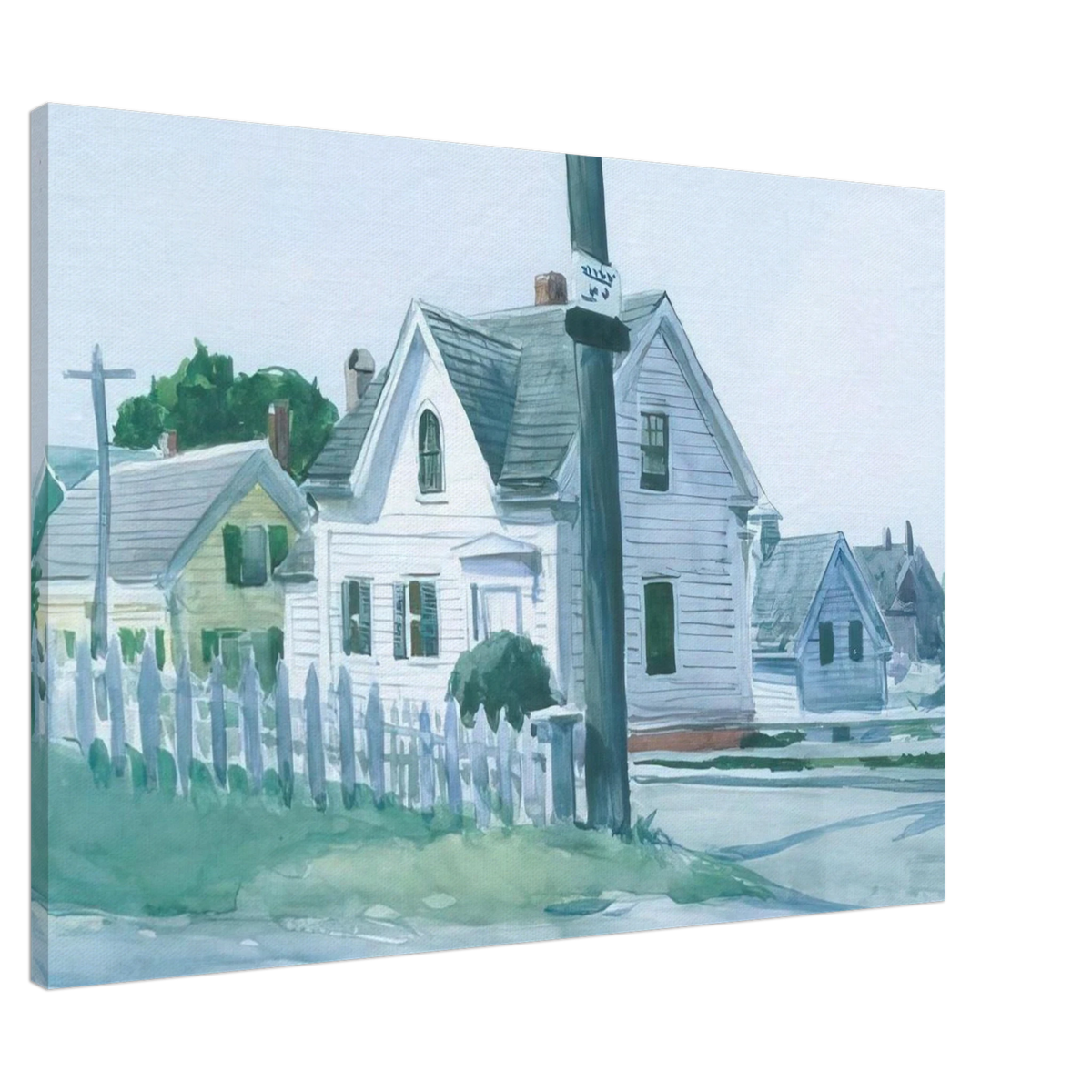 White House with Dormer Window Canvas | Edward Hopper Canvas | Edward Hopper Print