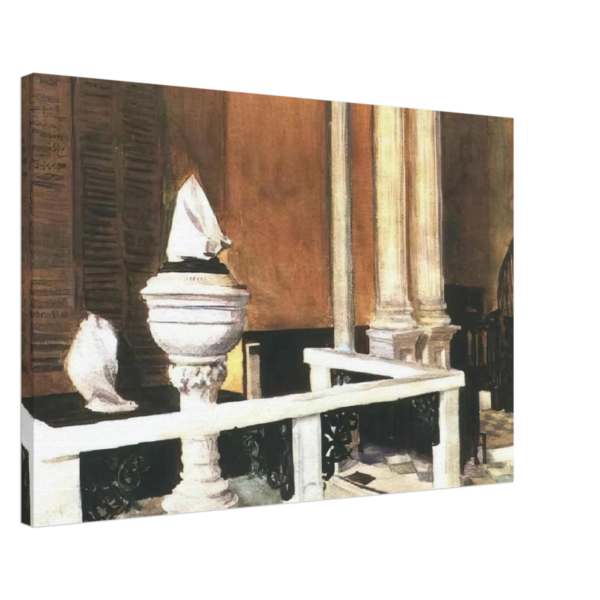 Baptistry of St. John s Canvas | Edward Hopper Canvas | Edward Hopper Print