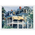 The Mansard Roof Framed Poster | Edward Hopper Framed Prints Wall Art | Edward Hopper Print