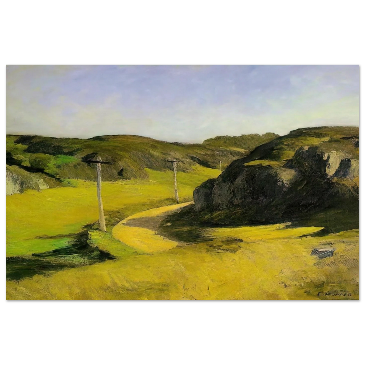 Road in Maine Poster | Edward Hopper Poster | Edward Hopper Print