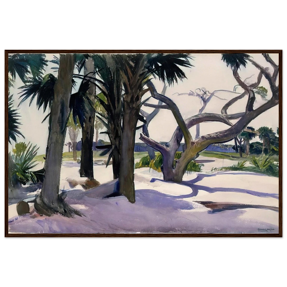 Folly Beach, Charleston, South Carolina Framed Poster | Edward Hopper Framed Prints Wall Art | Edward Hopper Print