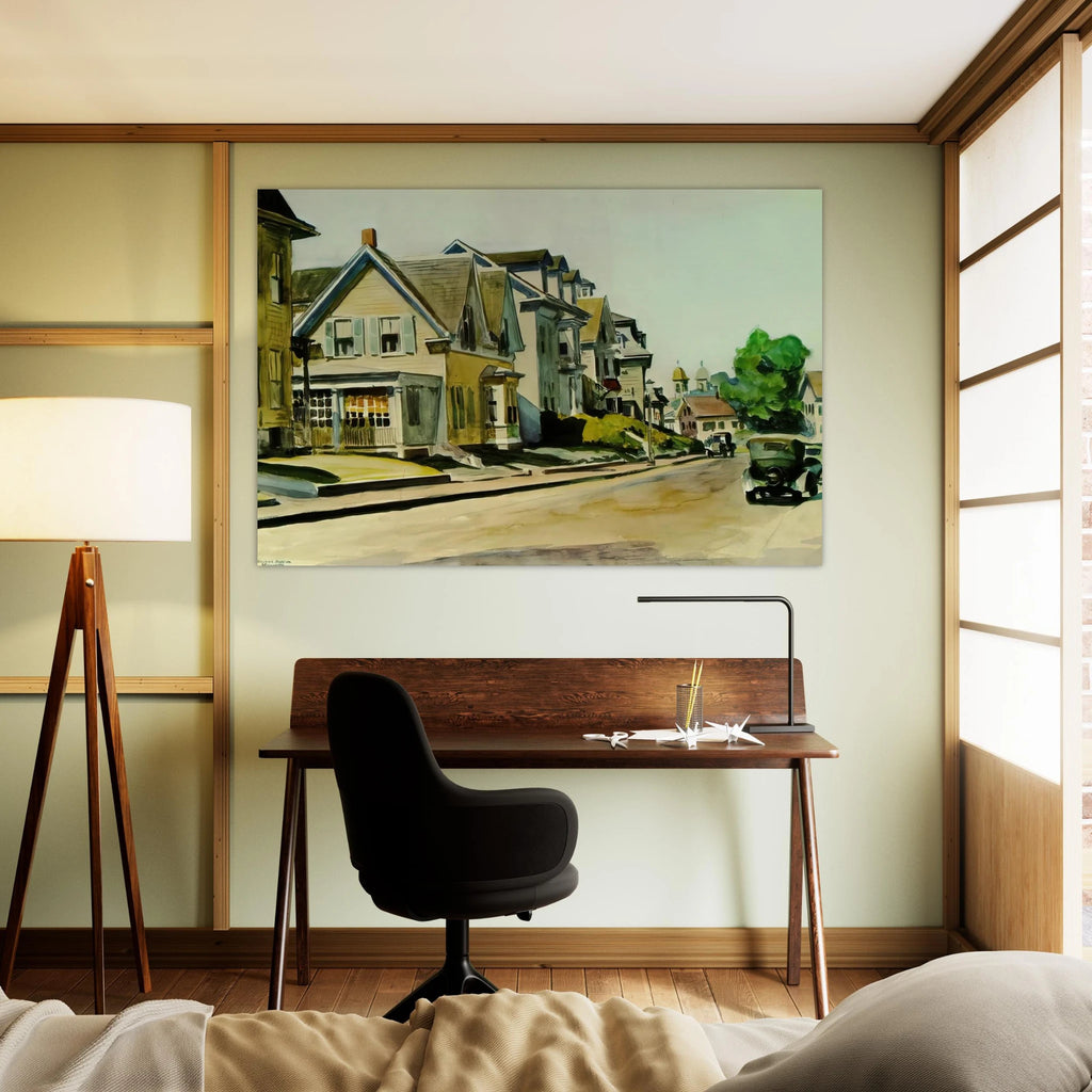 Sun on Prospect Street Gloucester, Massachusetts Poster | Edward Hopper Poster | Edward Hopper Print