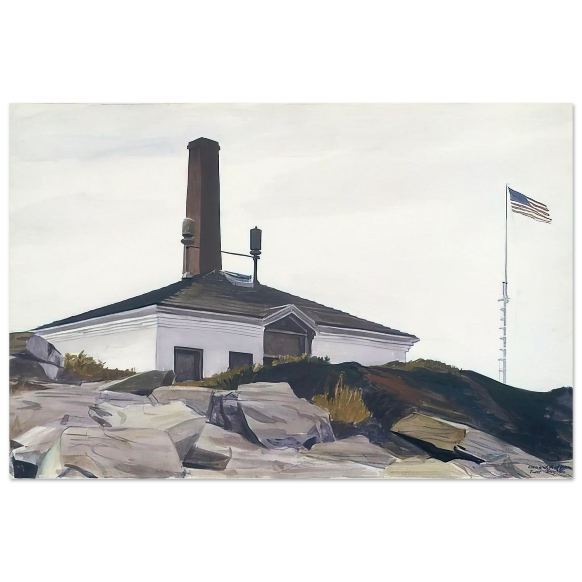 House of the Foghorn, I Poster | Edward Hopper Poster | Edward Hopper Print