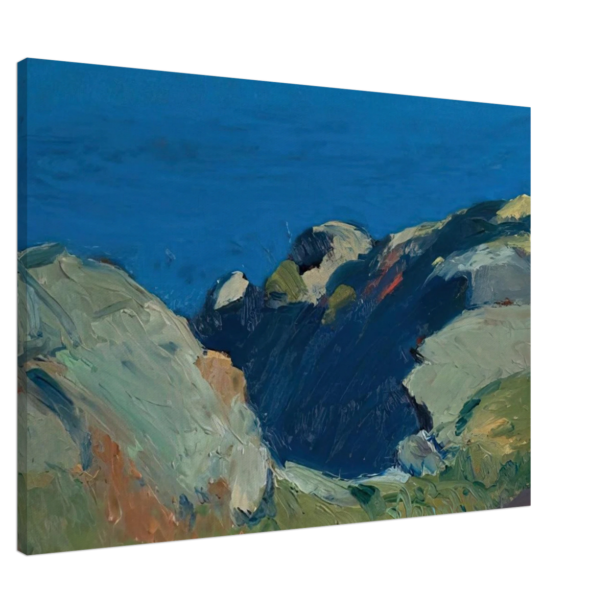 Rocks and Sea Canvas | Edward Hopper Canvas | Edward Hopper Print