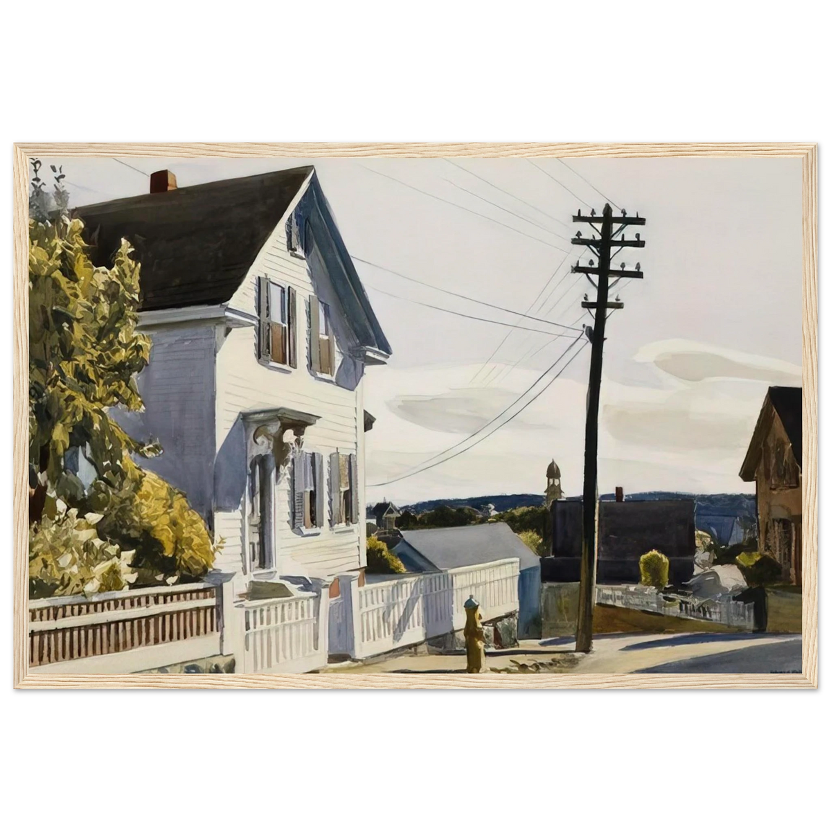 Adam s House Framed Poster | Edward Hopper Framed Prints Wall Art | Edward Hopper Print