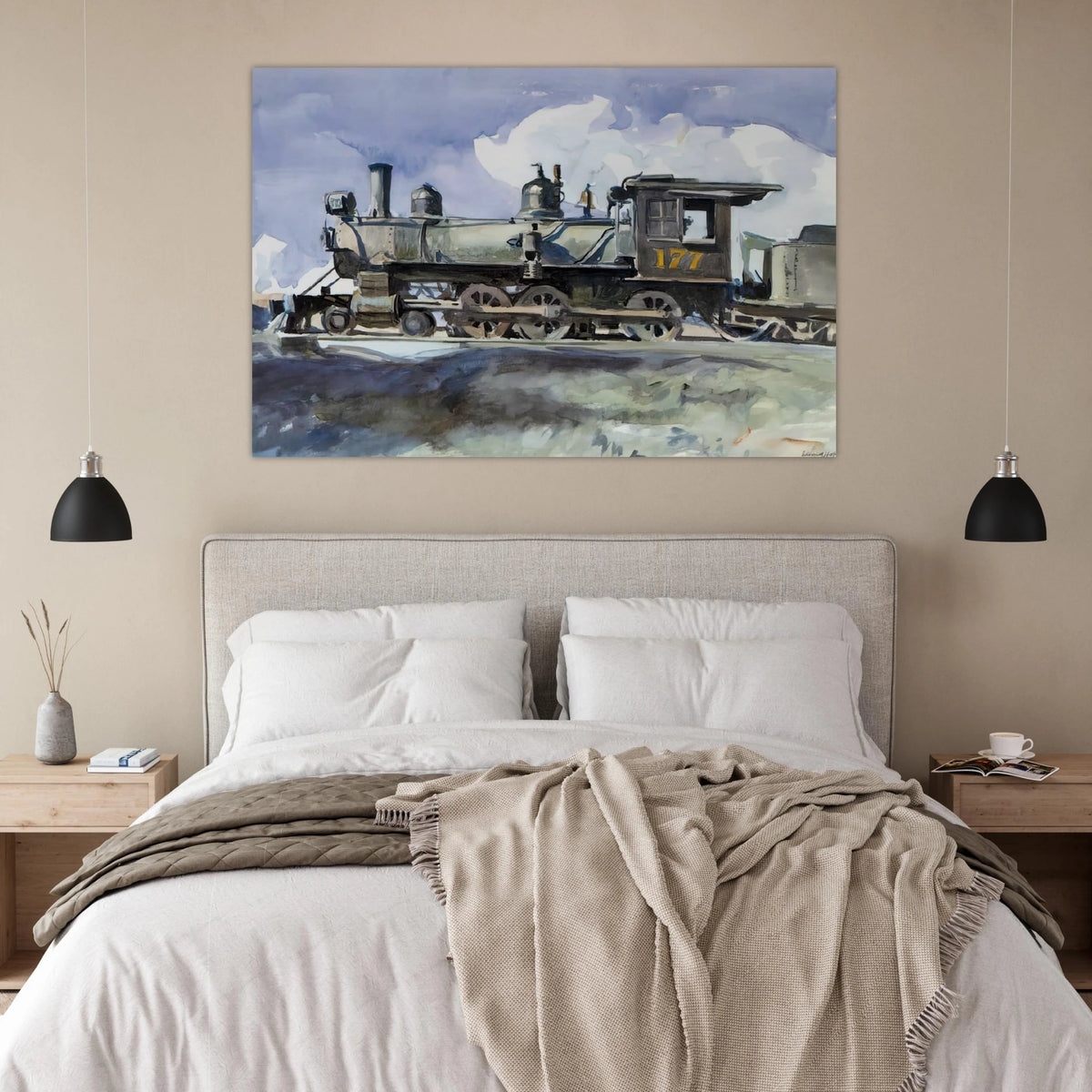 D. and R. G. Locomotive Poster | Edward Hopper Poster | Edward Hopper Print