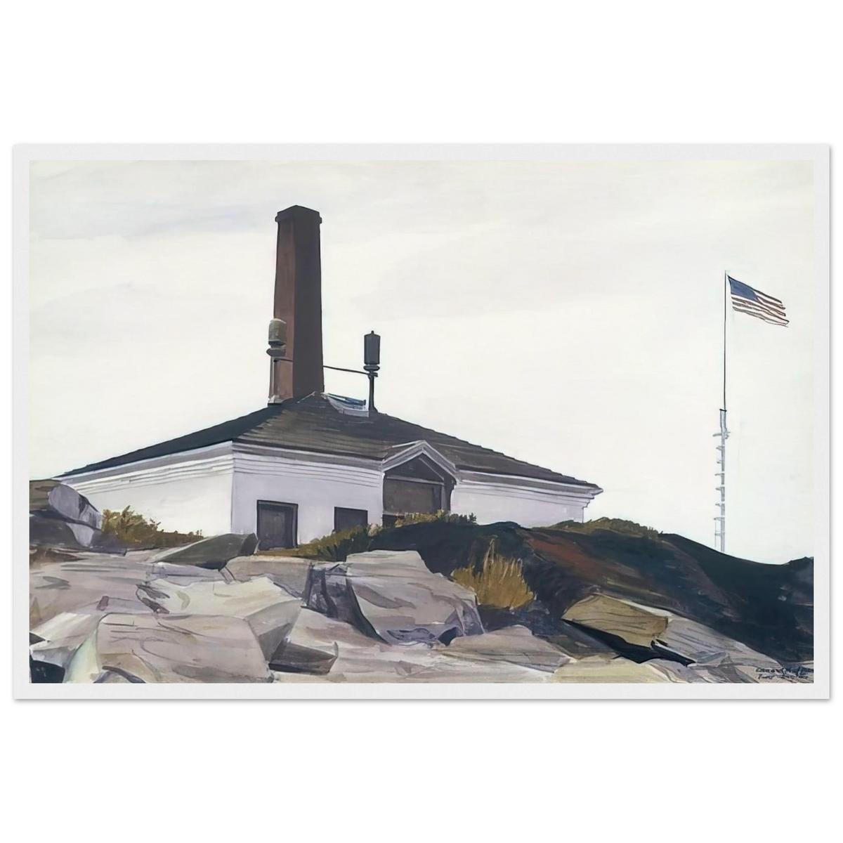 House of the Foghorn, I Framed Poster | Edward Hopper Framed Prints Wall Art | Edward Hopper Print