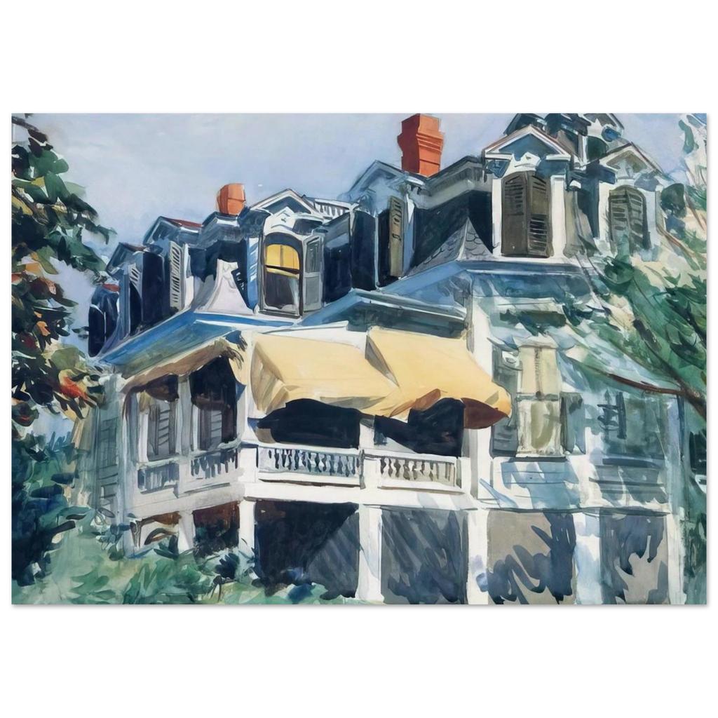 The Mansard Roof Poster | Edward Hopper Poster | Edward Hopper Print