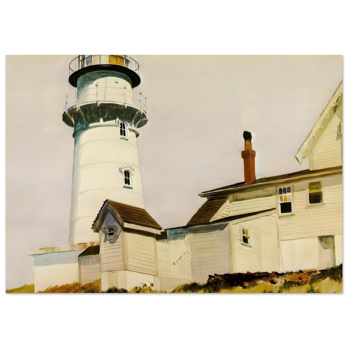 Light at Two lights Poster | Edward Hopper Poster | Edward Hopper Print
