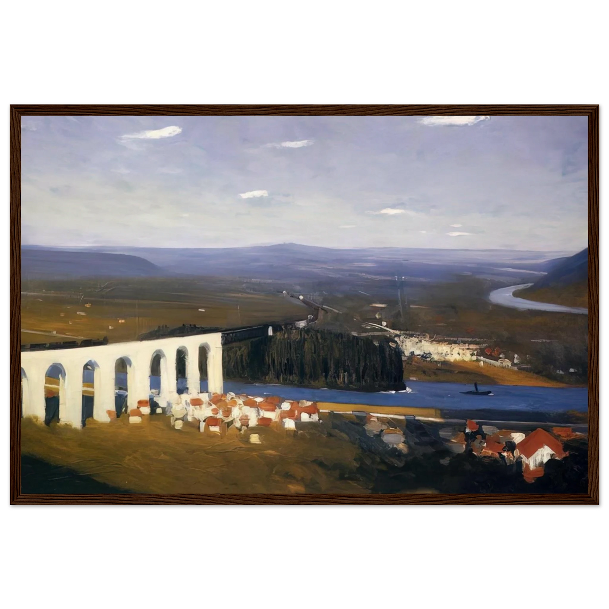 Valley of the Seine Framed Poster | Edward Hopper Framed Prints Wall Art | Edward Hopper Print