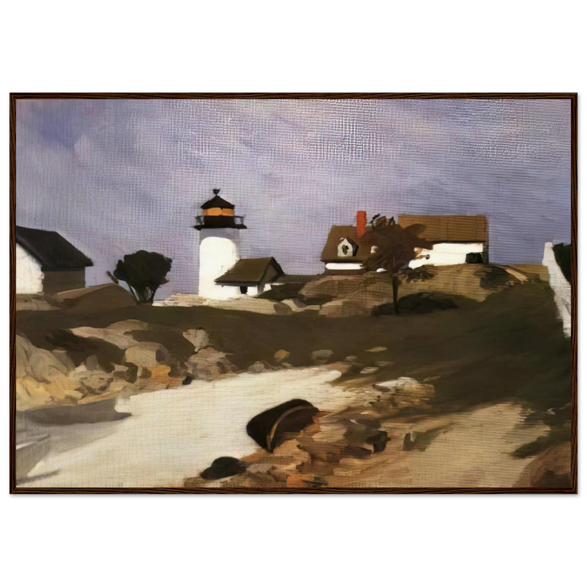 Squam Light Framed Poster | Edward Hopper Framed Prints Wall Art | Edward Hopper Print