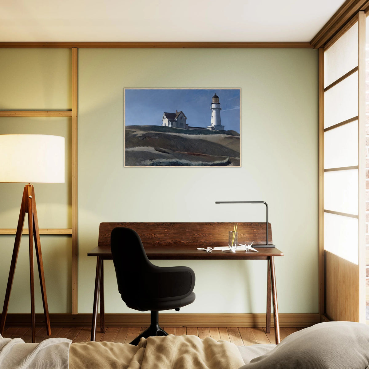 Lighthouse HIll Framed Poster | Edward Hopper Framed Prints Wall Art | Edward Hopper Print
