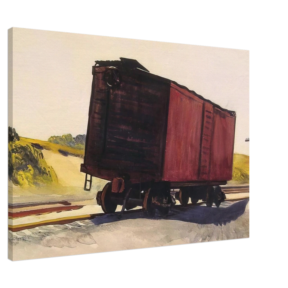 Freight Car at Truro Canvas | Edward Hopper Canvas | Edward Hopper Print