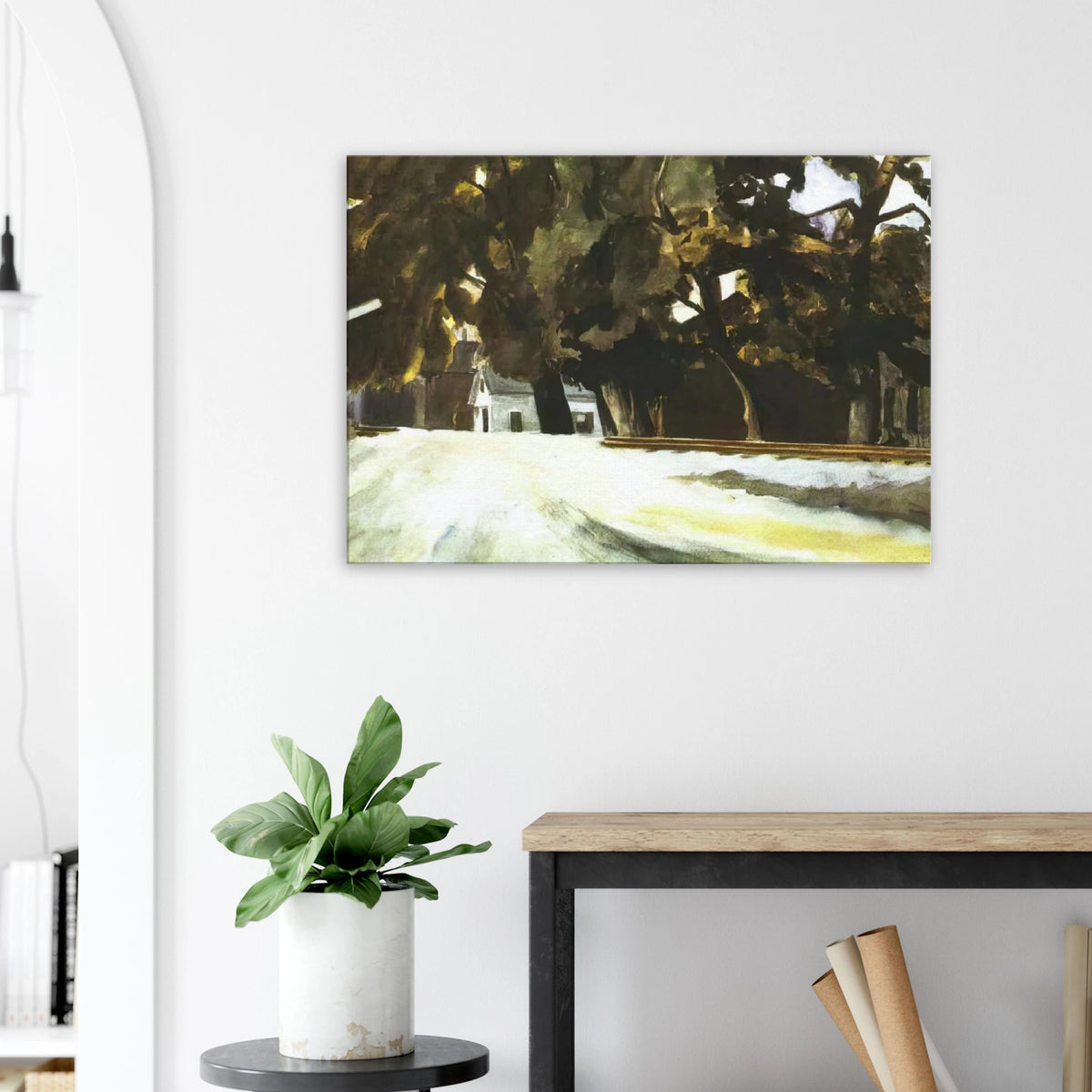 Railroad Crossing Canvas | Edward Hopper Canvas | Edward Hopper Print